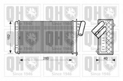 QUINTON HAZELL qhr2124 -  Теплообменник, отопление салона